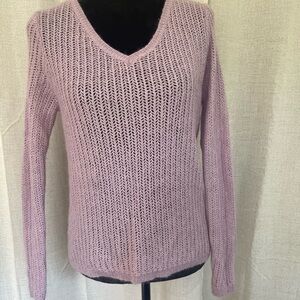 Ann Taylor Lavender V-Neck Sweater